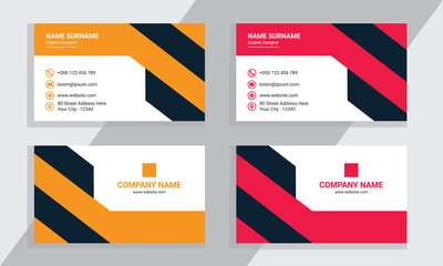 Business Card, Creative And Modern Business Card Vector Template, Or Personal Visiting Card.