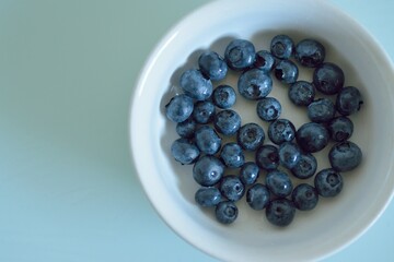 Macro details of Blueberries. The fruit is famous for its taste & health benefit