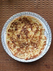 The national Russian dish is pancakes.