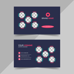 Professional Business Card Or Visiting Card, office, company. shape