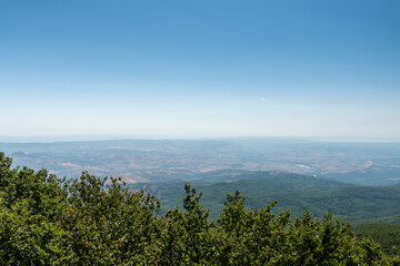 Fototapeta na wymiar summit of mount amiata and its panorama