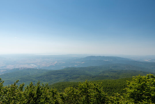 Summit Of Mount Amiata And Its Panorama