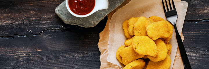 Crispy chicken nuggets