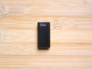 Black color vertical Enter key of computer keyboard