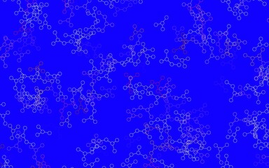 Light Blue, Yellow vector backdrop with artificial intelligence data.