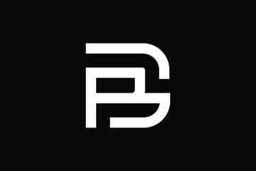Minimal Innovative Initial PD logo and DP logo. Letter DP PD creative elegant Monogram. Premium Business logo icon. White color on black background