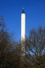 Fototapeta premium Der Fallturm der Universitaet in Bremen, Hansestadt Bremen, Deutschland, Europa