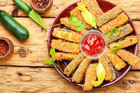 Deep Fried Zucchini Sticks