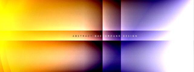 Vector abstract background - circle and cross on fluid gradient with shadows and light effects. Techno or business shiny design templates for text