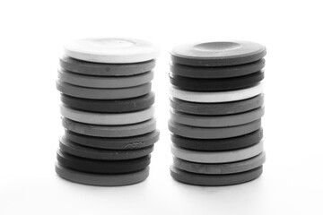 Stack of compact powder