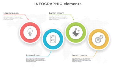 Timeline infographic template 4 options.