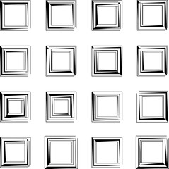 Rectangle Stylized Abstract Shape