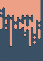 Abstract Rounded Color Lines halftone transition background illustration