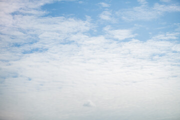 clear blue sky on a summer day with light cirrus clouds
