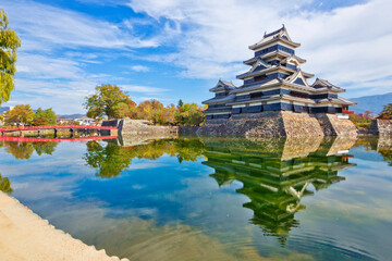 Naklejka premium Matsumoto castle in Matsumoto city, Nagano, Japan.