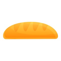 Farm long loaf icon. Cartoon of farm long loaf vector icon for web design isolated on white background