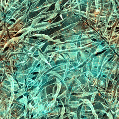 Palm leaves seamless pattern. Fashion hand drawn 