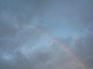 rainbow and clouds