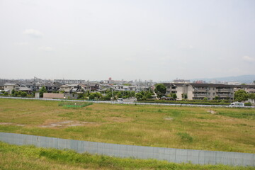 河川敷、River