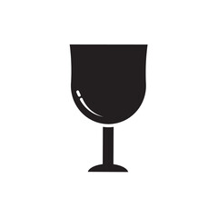 Wine glass icon vector