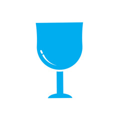 Wine glass icon vector
