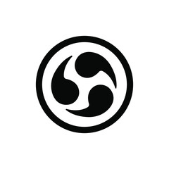sharingan icon on white background