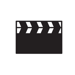  Movie clapper board icon vector