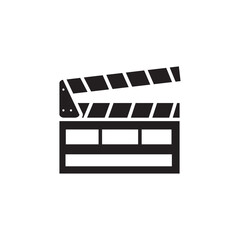  Movie clapper board icon vector