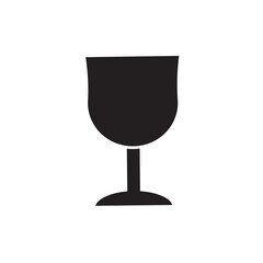 Wine glass icon vector