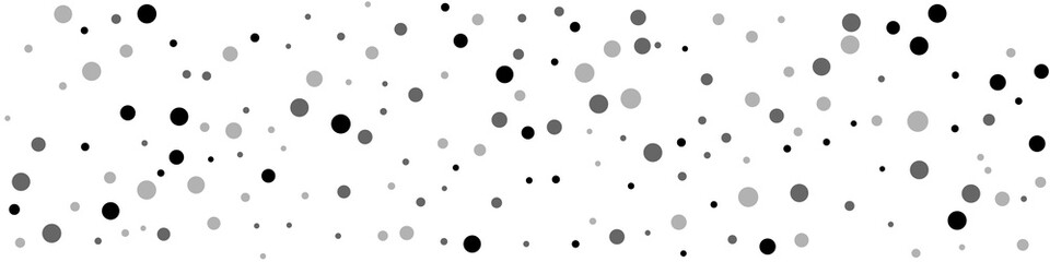 Scattered random black dots. Dark points dispersio