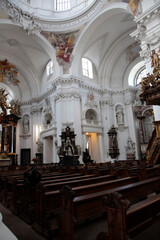 Der Dom zu Fulda und teilweise die St. Michael Kirche, Fulda, Hessen, Deutschland, Europa