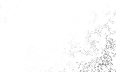 Light Gray vector template with artificial intelligence structure.