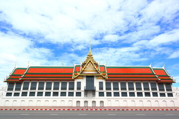 Thai architectural buildings in the Grand Palace,Phra Thinang Sutthaisawan Prasat