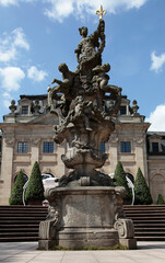 Obraz premium Floravase im Schlossgarten in Fulda, Fulda, Hessen, Deutschland, Europa