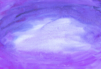 watercolor and purple background. water, sea