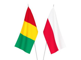 Guinea and Poland flags