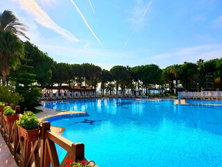 swimming pool in hotel