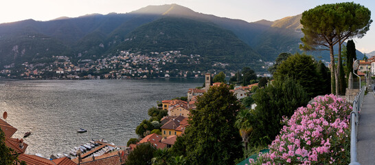 Panoramic view of the village of Torno, Lake Como