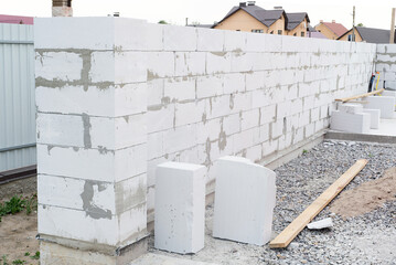 House walls made by foamed concrete