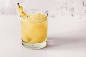 Glass of Penicillin cocktail