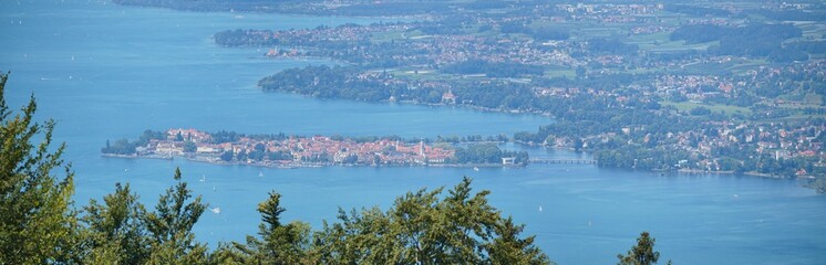 Blick auf den Bodensee und Lindau