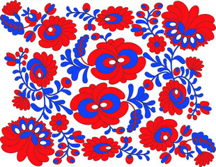 Hungarian beautiful folk art, floral decoration
beautiful flower illustration

