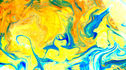 Abstract blurred colorful background. Swirl liquid pattern. Trendy colorful backdrop