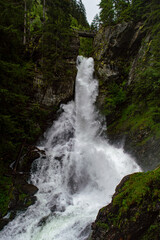 A waterfall captured in Austrian alps