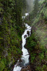 A waterfall captured in Austrian alps