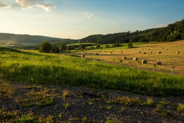 Fototapeta premium Sunset over the hills