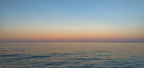 Tramonto sul mare
