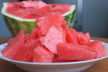 Red ripe watermelon