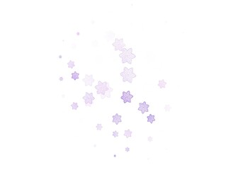 Light Purple, Pink vector doodle pattern with flowers.