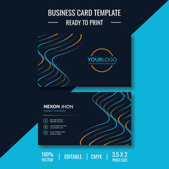 Creative and clean business card design template